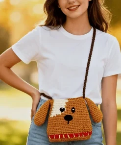 Alternative view of Handmade Crochet Dog Crossbody Bag