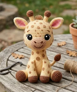 Alternative view of Handmade Crochet Giraffe Plush Toy