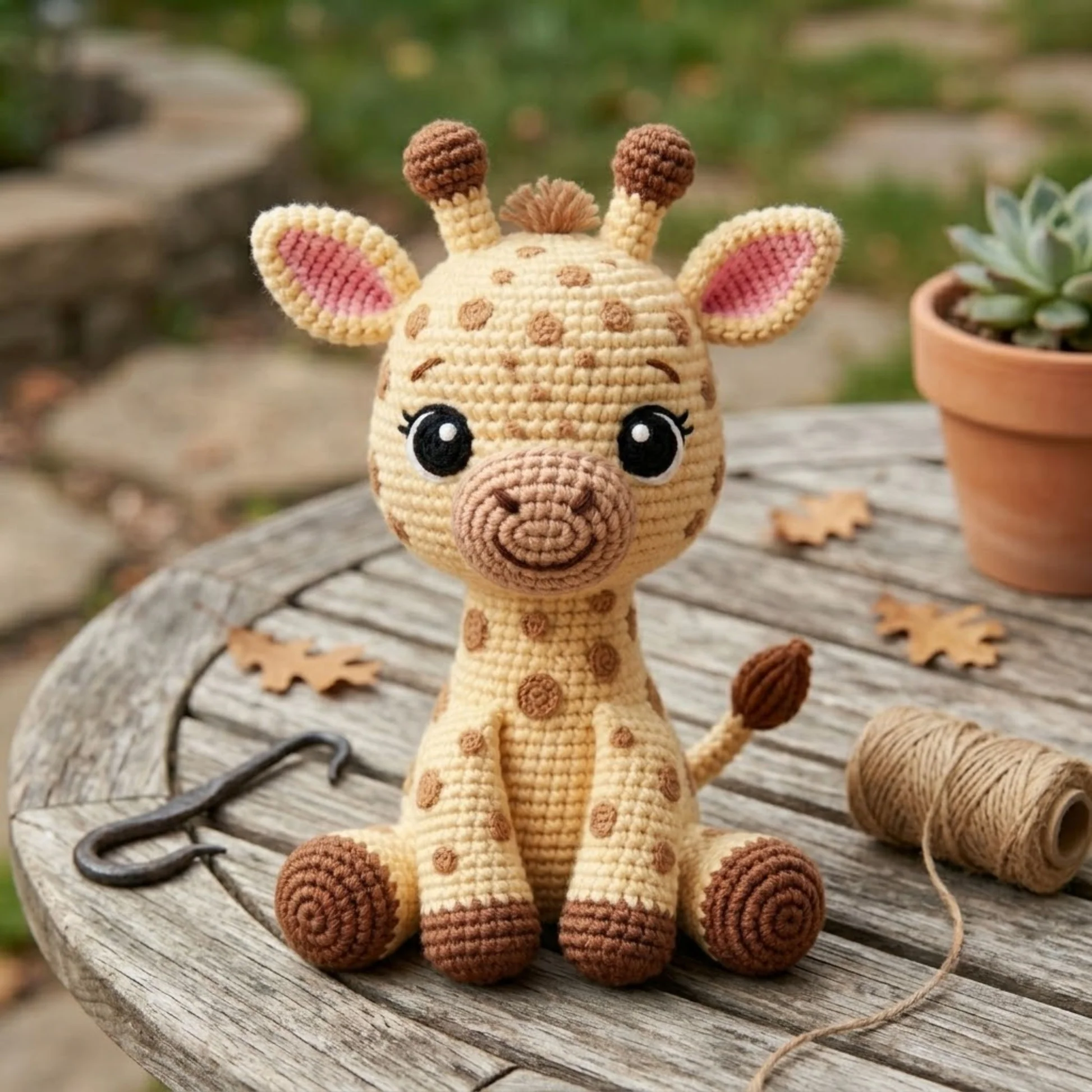 Handmade Crochet Giraffe Plush Toy - Image 2