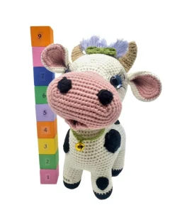 Alternative view of Handmade Crochet Cow Plush Toy